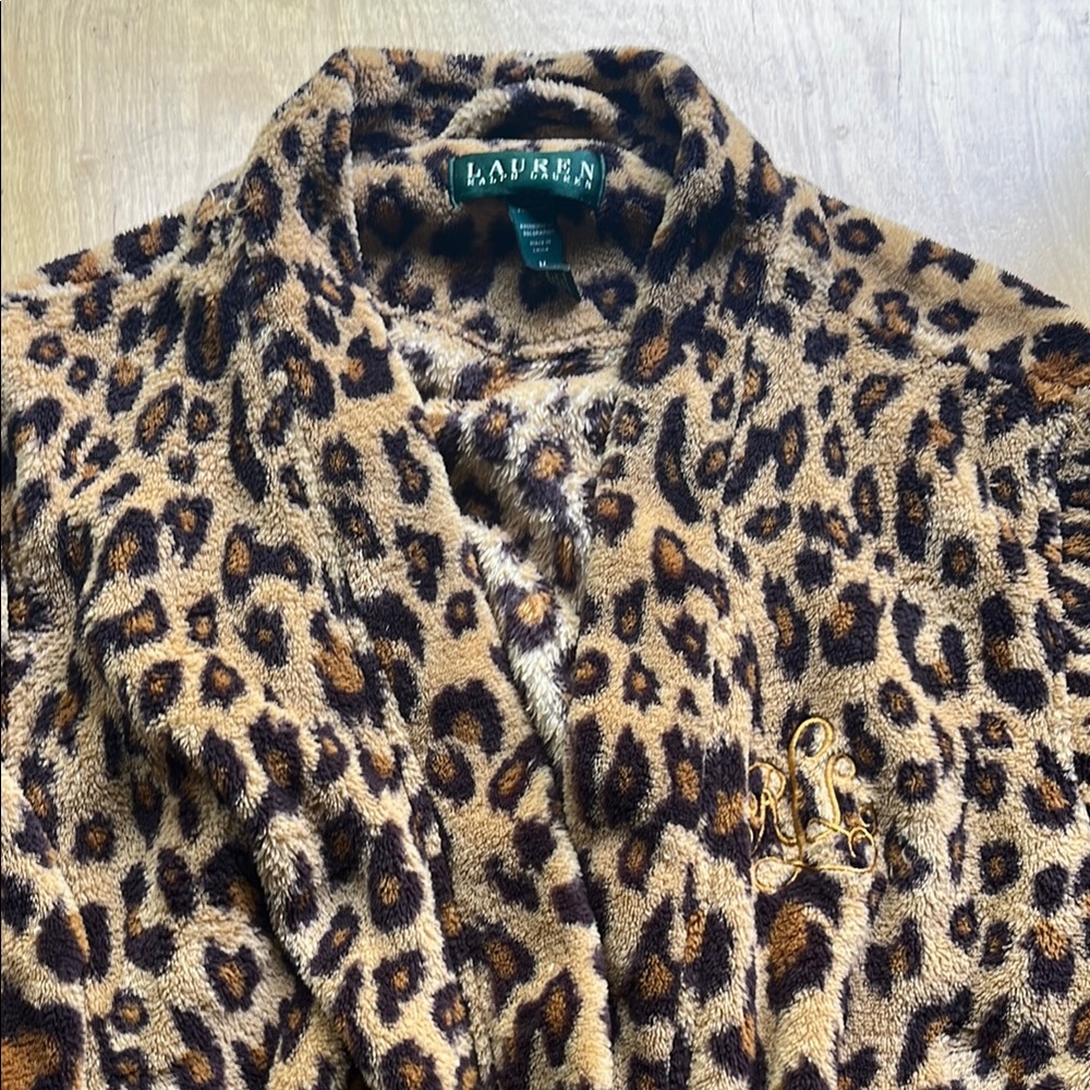 Lauren Leopard Print Robe